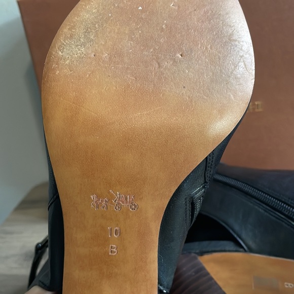 Coach Lafayette Sheep Ankle Boot in Black with Peeptoe #hostpick - Picture 7 of 8